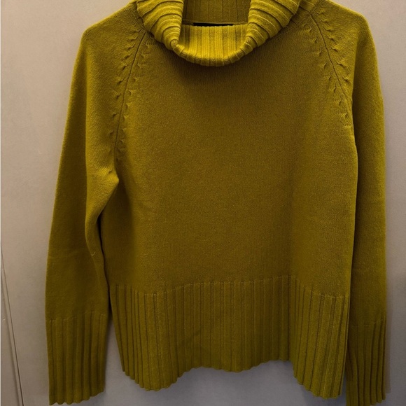 Ann Taylor green Cowl Turtleneck Sweater - Picture 3 of 7